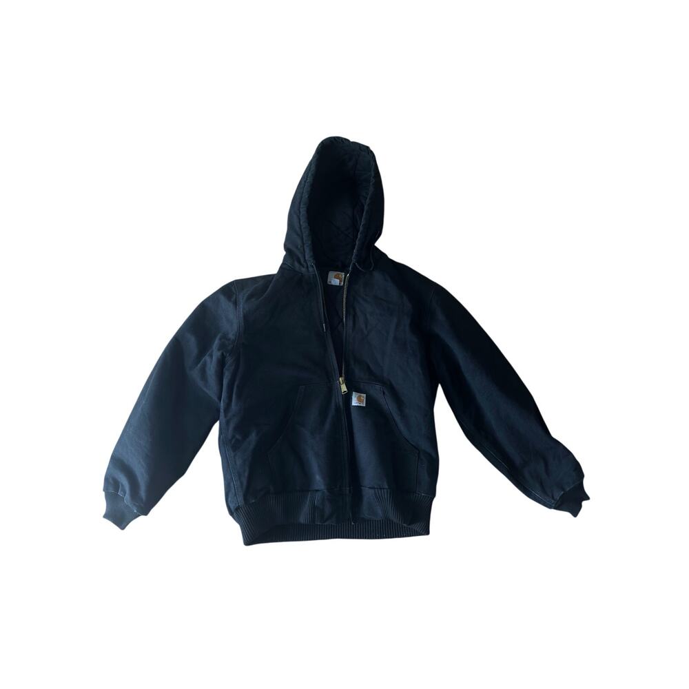 Vintage 1990's Carhartt Black Duck Canvas Hooded Jacket - Picture 4 of 7